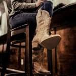 HISEA Women's Embroidered Cowboy Boots - Pointy Toe