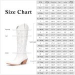 Women's White Cowboy Boots - Wide Calf & Retro Style