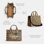 Coach Leopard Print Cargo Tote Bag