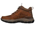 Skechers Men's Leather Lace-Up Mid Top Shoes