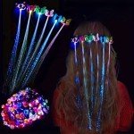 Colorful Butterfly Braid Wigs for Parties 5pcs