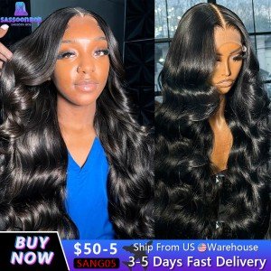 Body Wave HD Transparent Lace Front Wigs
