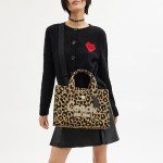 Coach Leopard Print Cargo Tote Bag