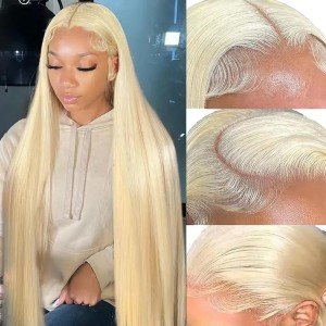 Blonde Lace Front Wigs for Women - 40"