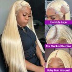 Blonde Lace Front Wigs for Women - 40"