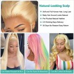 Blonde Lace Front Wigs for Women - 40"