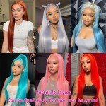 Blonde Lace Front Wigs for Women - 40"