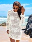 ANRABESS Women's Crochet Swim Cover-Up Dress