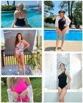 One Shoulder Tummy Control One Piece Swimsuit