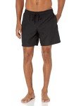 Men's 7" Quick-Dry Swim Trunks - Black, Large