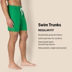Men's 7" Quick-Dry Swim Trunks - Black, Large