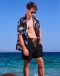 SILKWORLD Men's 2-in-1 Quick-Dry Swim Shorts
