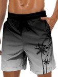 Lzzidou Men's Quick Dry Hawaiian Swim Trunks
