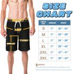 Funny Black Quick-Dry Men's Swim Trunks 11 Inch