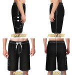 Funny Black Quick-Dry Men's Swim Trunks 11 Inch