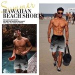 Lzzidou Men's Quick Dry Hawaiian Swim Trunks