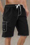 Funny Black Quick-Dry Men's Swim Trunks 11 Inch