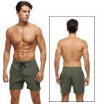 Men's Quick-Dry Swim Trunks with Zipper Pockets