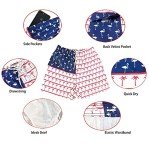 Men's Quick-Dry American Flag Swim Trunks