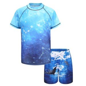 Boys' Blue Space Ocean Swim Set Size 10/8-10