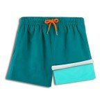 BRISIRA Boys Quick-Dry Swim Trunks with Liner