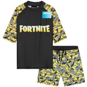 Fortnite Swim Trunks and Rash Guard Set for Boys