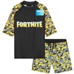 Fortnite Swim Trunks and Rash Guard Set for Boys