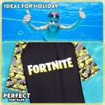 Fortnite Swim Trunks and Rash Guard Set for Boys