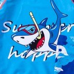 Shark Pattern Boys' Swimwear Set with Hat
