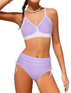 ADIFUN Girls 3-Piece Bikini Swimwear Set