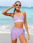 ADIFUN Girls 3-Piece Bikini Swimwear Set