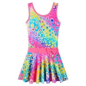 Girls' Floral Skirted One-Piece Swimsuit - UPF 50+