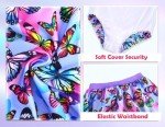 Purple Butterfly Ruffled One-Piece Swimsuit for Girls