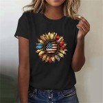 Patriotic 4th of July Crop Tops for Women