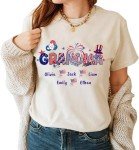 Custom Patriotic Grandma Shirt for 4th of July