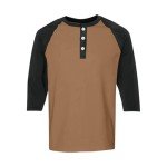 Trendy 3/4 Sleeve Henley Shirts for All