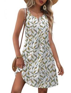 Floral V-Neck A-Line Summer Dress for Women
