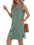 Trendy Green Summer Dress with Pockets for Women