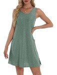 Trendy Green Summer Dress with Pockets for Women