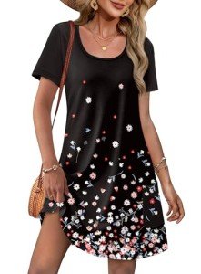 Floral Summer Beach Dress for Women w/ Pockets