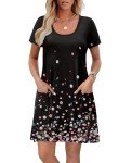 Floral Summer Beach Dress for Women w/ Pockets