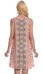 Pink Floral Bohemian Sundress for Women