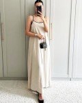 Shy Velvet Summer Linen Maxi Dress for Women