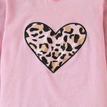Girls Heart & Leopard Print Hooded Outfit (3-4T)