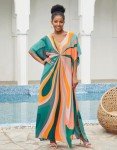 Plus Size Beach Kaftan Maxi Dress Coverup