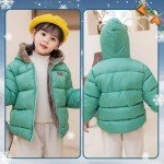 Light Green Toddler Fleece Jacket with Bear Ears