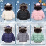 Light Green Toddler Fleece Jacket with Bear Ears