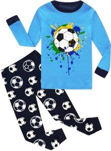 Boys Soccer Pajamas Set for Toddlers 5 Years