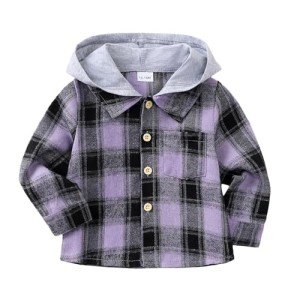 Plaid Button-Down Flannel Shirt for Kids