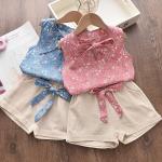 Summer Toddler Girls Sleeveless Vest and Shorts Set